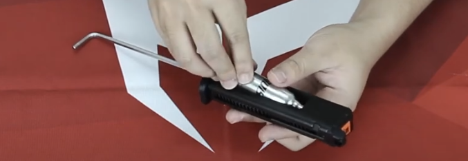 Slide in the new cartridge